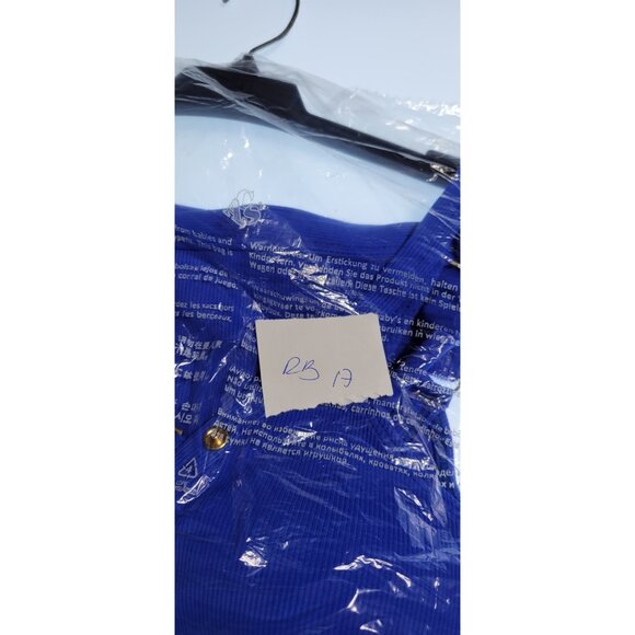 Robin Piccone Bikini Swim Top M Color Blue   Bottom  Mid Rise Solid  Sz M#17 - Picture 8 of 8